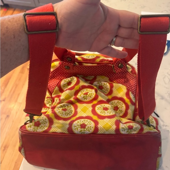 Petunia Pickle Bottom Diaper Bag. Red and Yellow Women's Diaper Bag - Picture 9 of 10